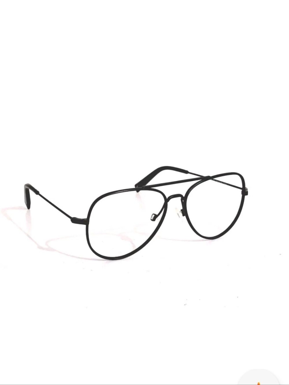 Warby Parker Raider M 2101 Eyeglasses Black Pilot Unisex
